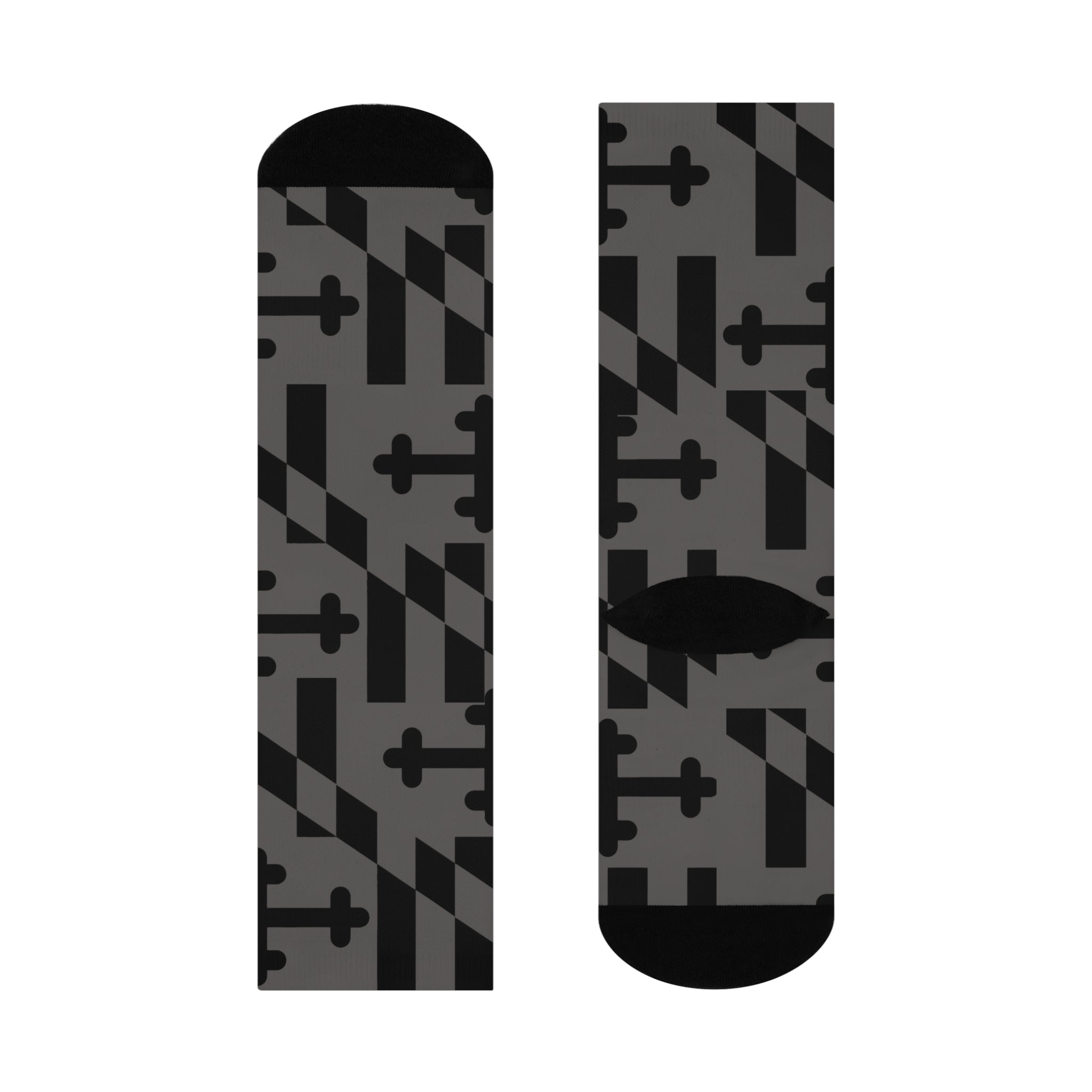 Maryland Grayscaled Cushioned Socks