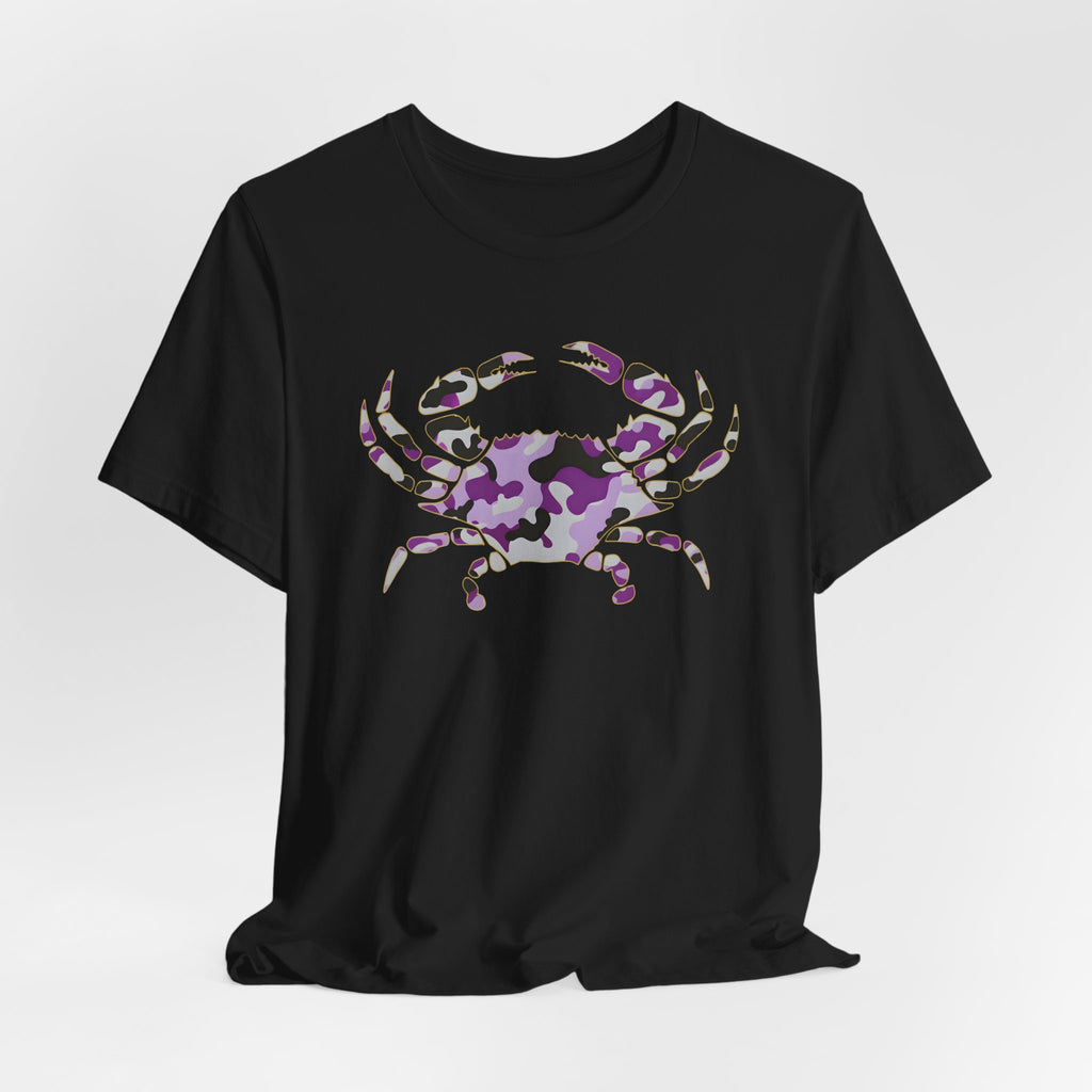 Purple Grey and Black Crab Camo Tee