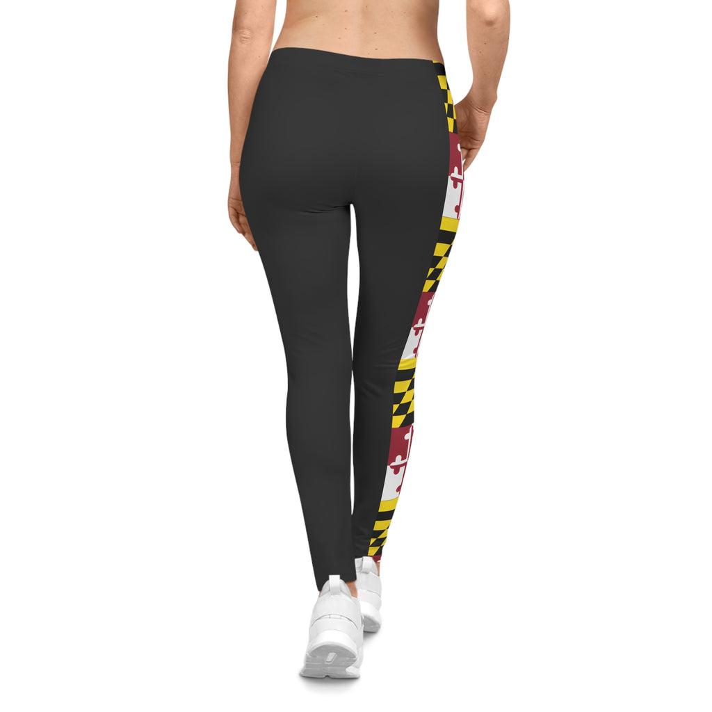 Maryland Flag Accent Leggings