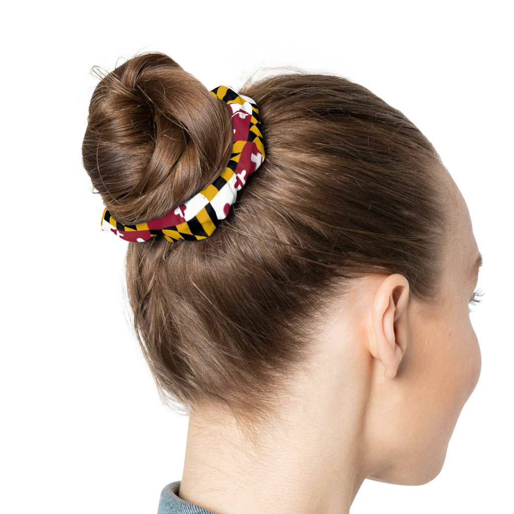 Maryland Flag Scrunchie — State Pride Hair Accessory