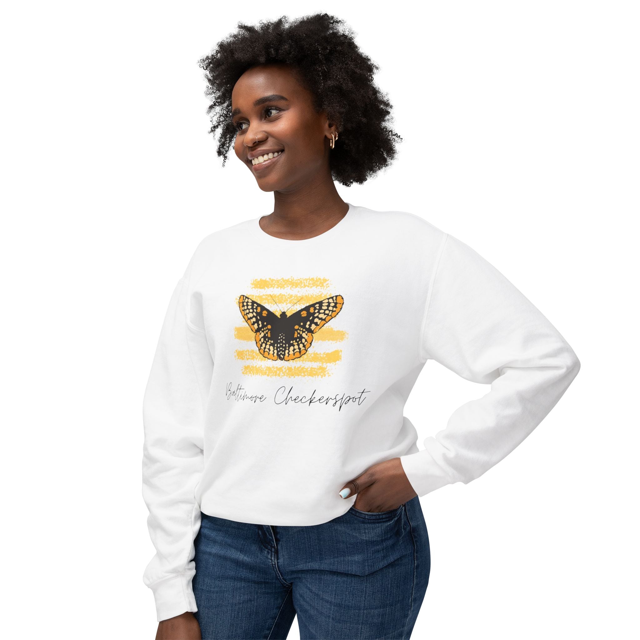 Baltimore Checkerspot Butterfly Crewneck