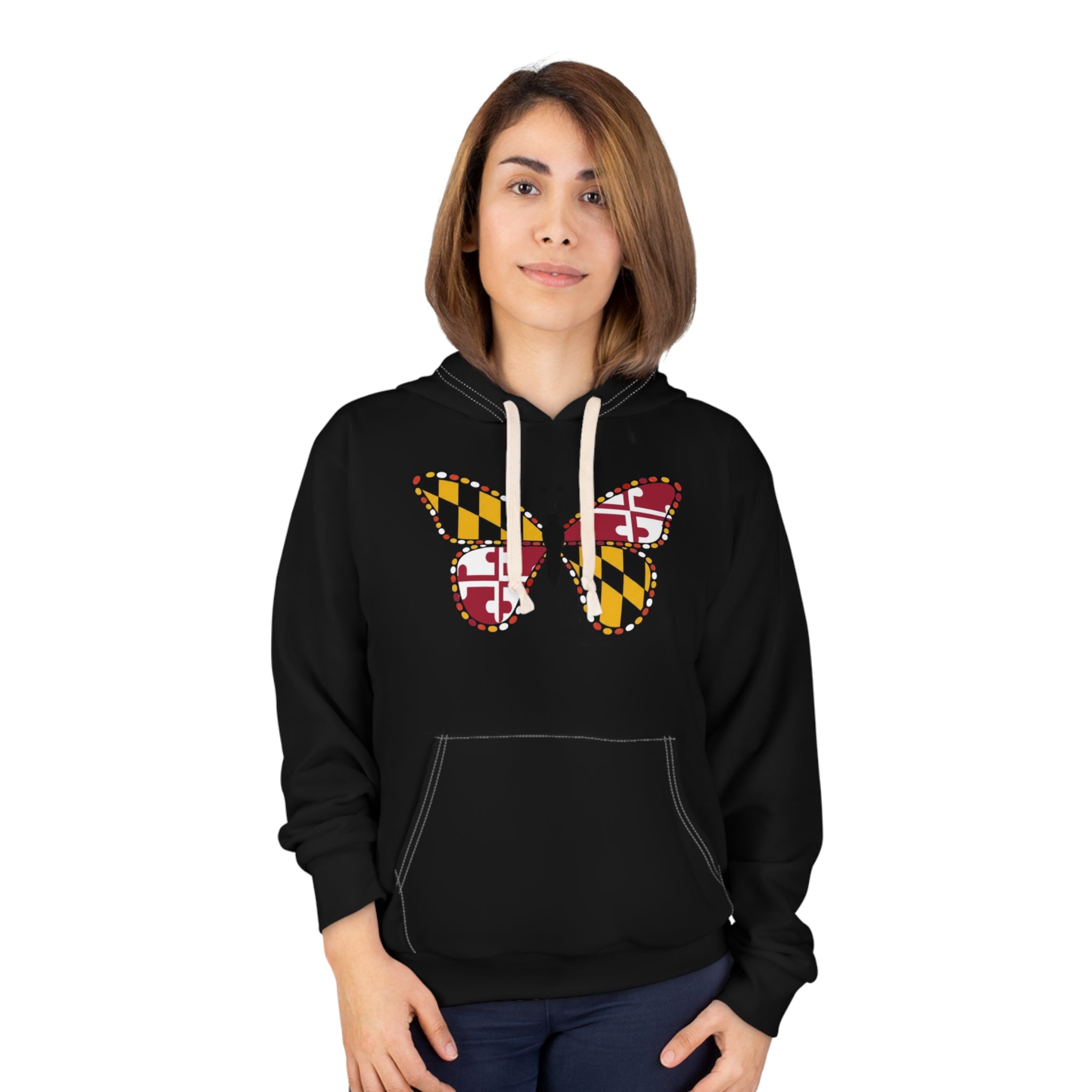 Maryland Flag Butterfly Hoodie