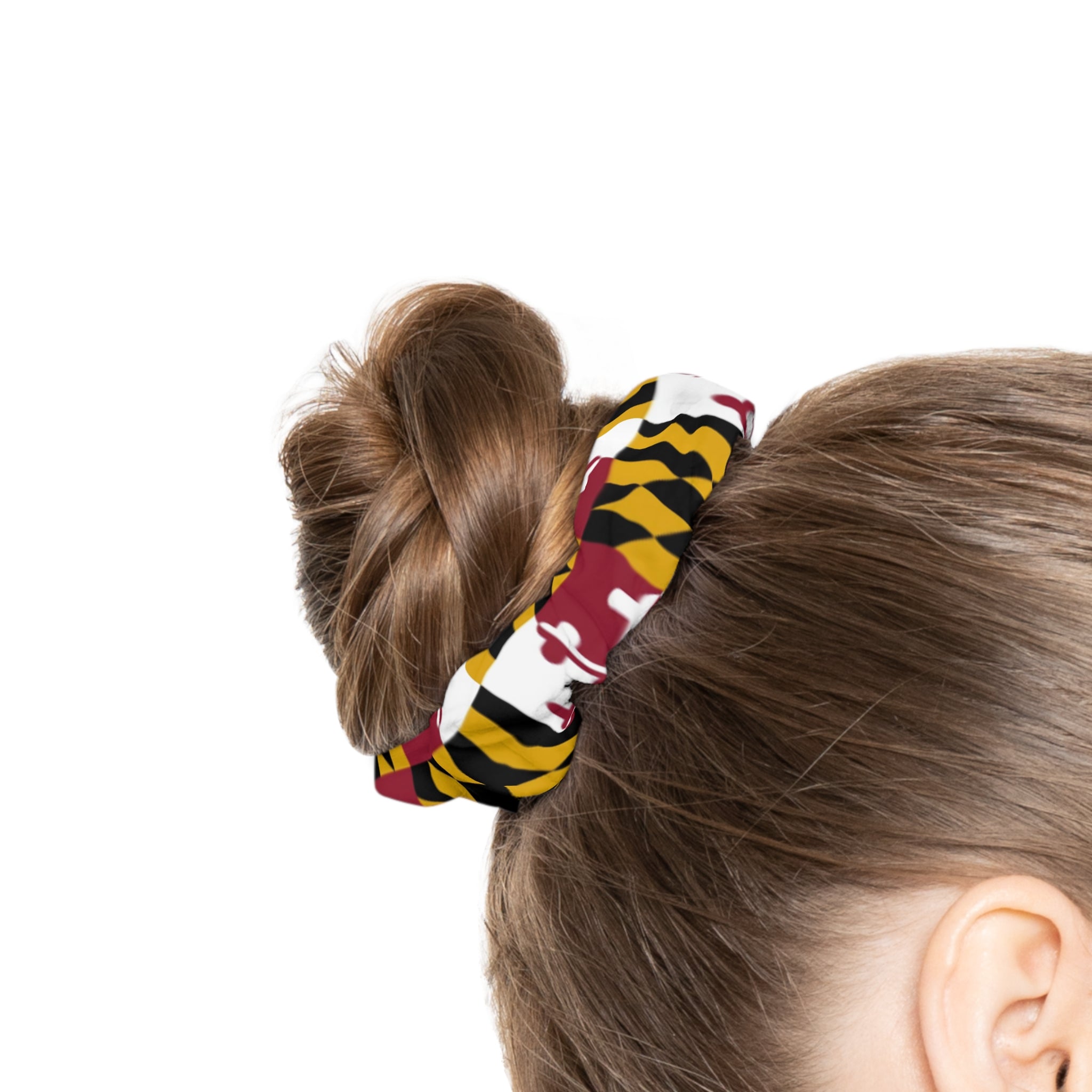Maryland Flag Scrunchie — State Pride Hair Accessory