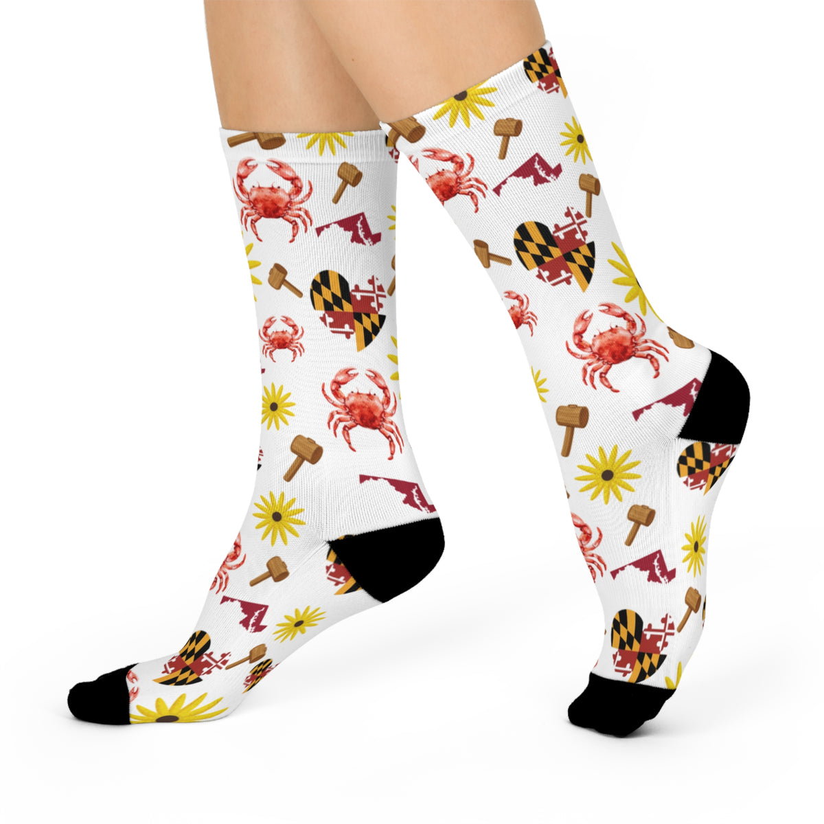 Maryland Patterned Cushioned Socks