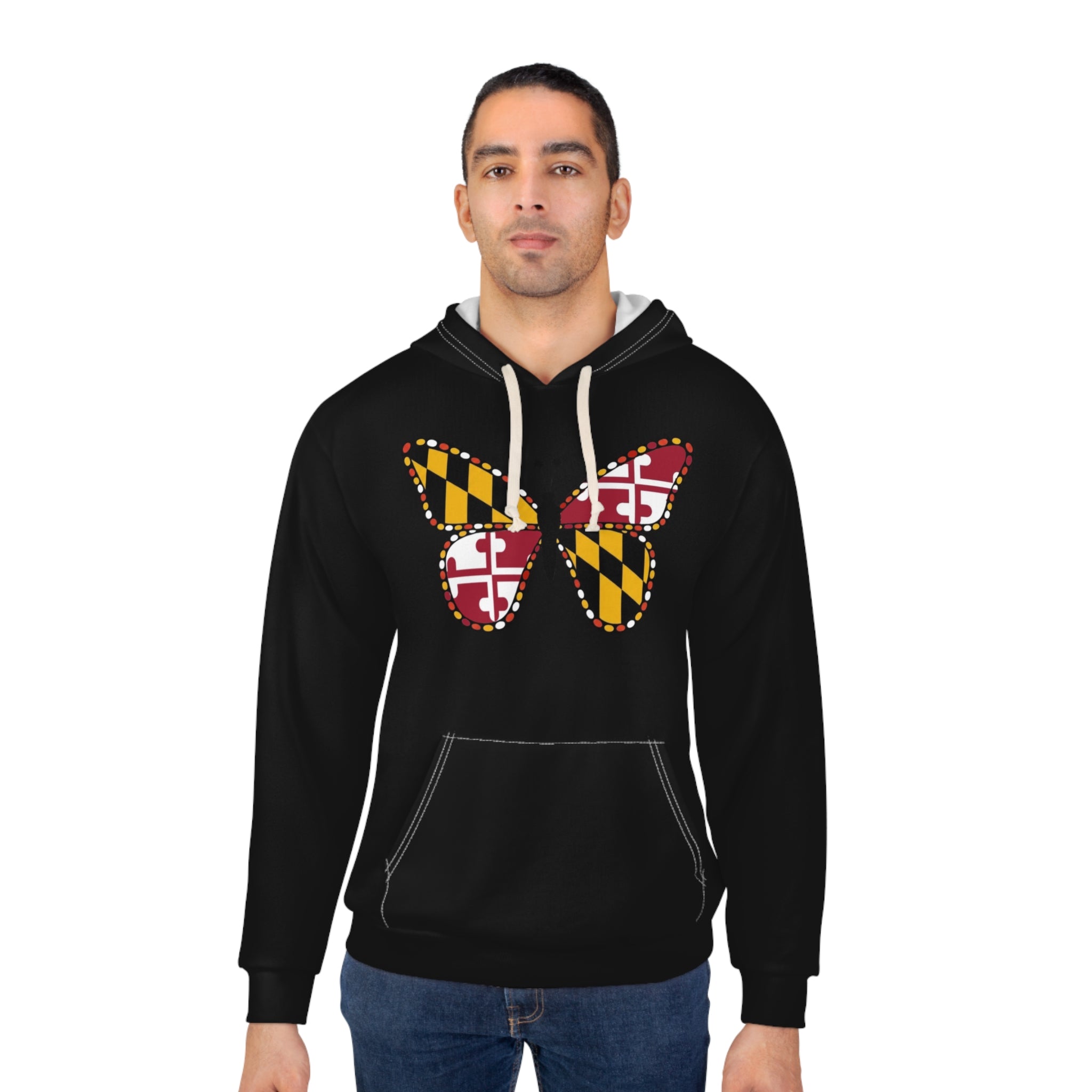 Maryland Flag Butterfly Hoodie