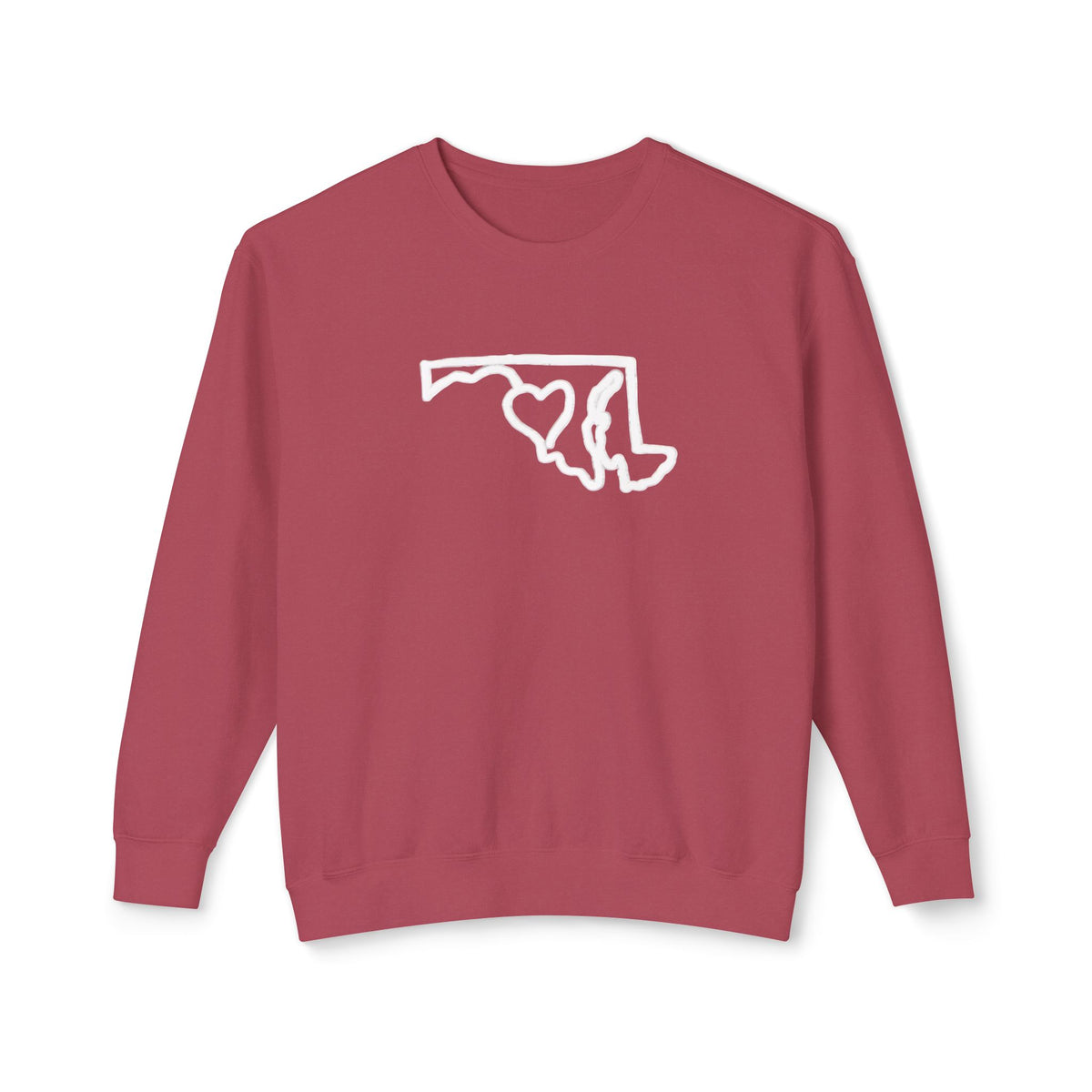 Maryland Outline Crewneck Sweater w/ Black Eyed Susans