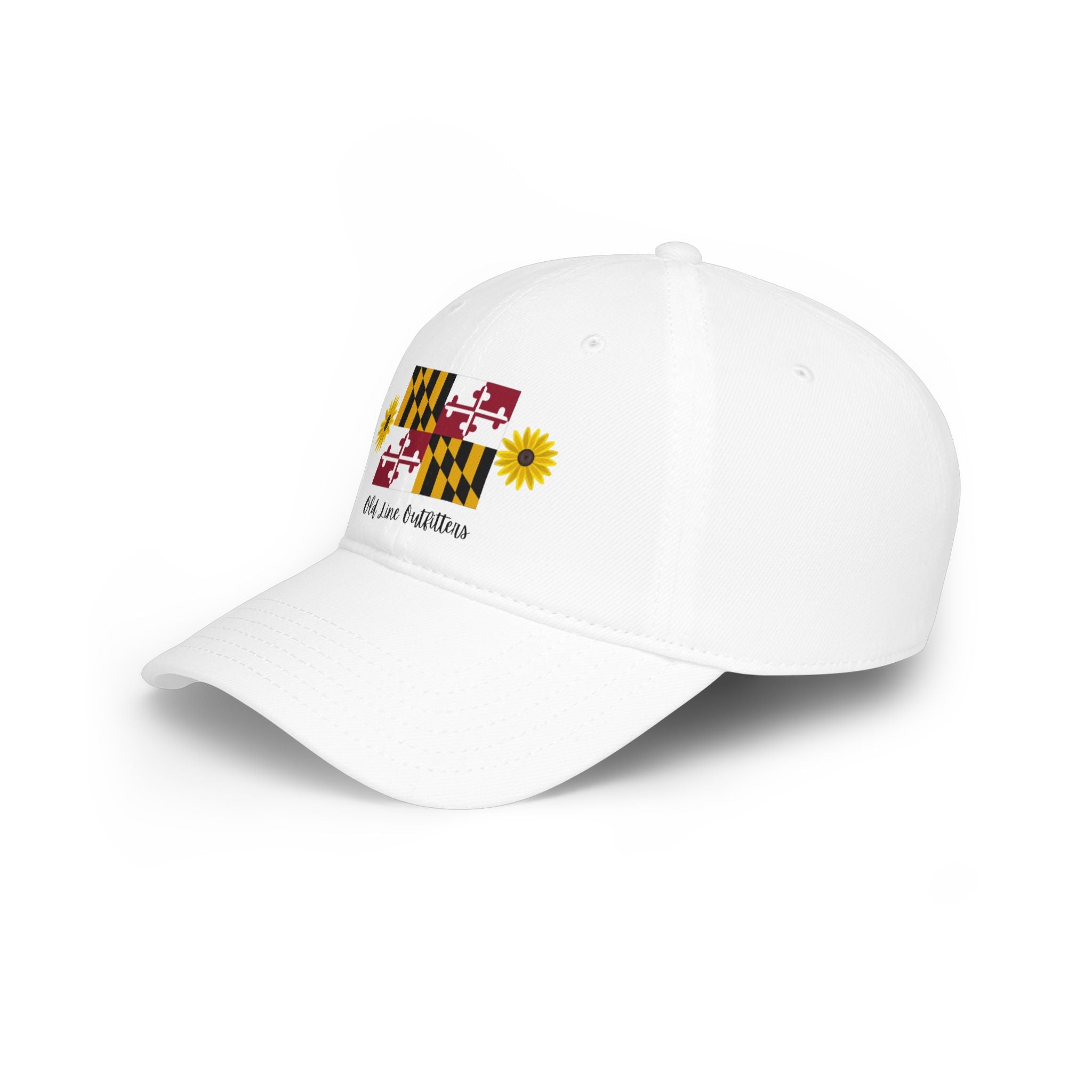 Maryland Flag Sunflower Baseball Cap – "Old Line Outfitters" Low Profile Hat