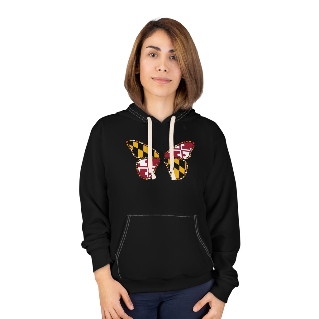 Maryland Flag Butterfly Hoodie