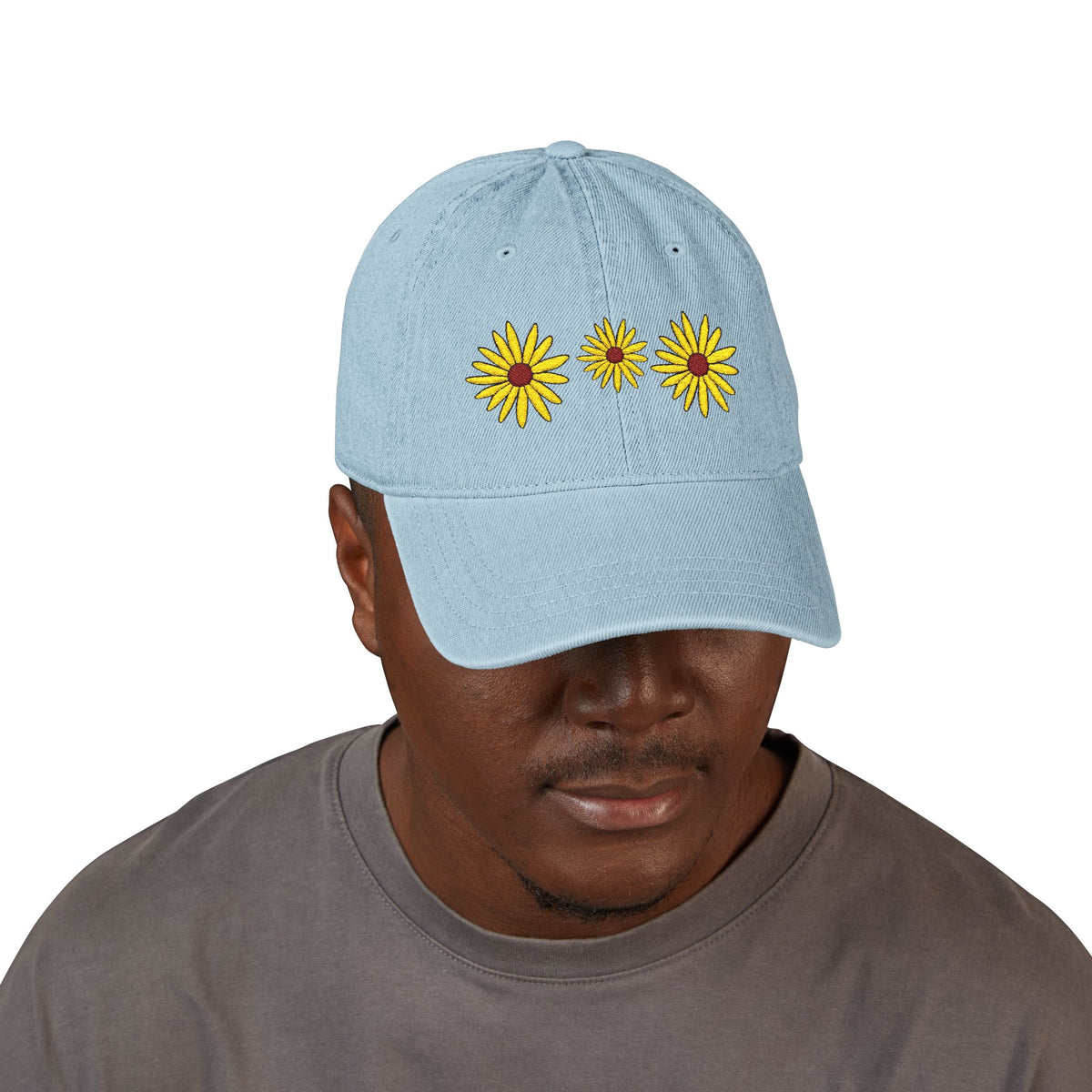 Black Eyed Susan Denim Cap