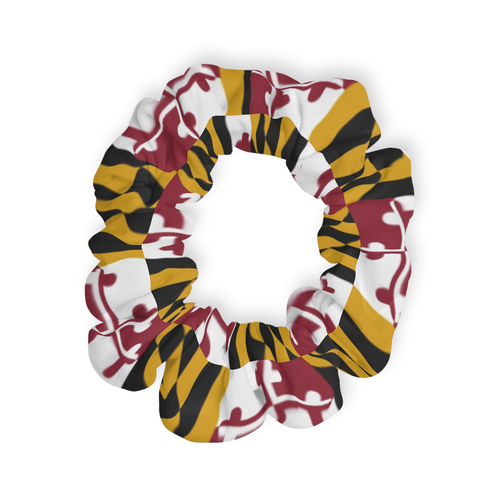 Maryland Flag Scrunchie — State Pride Hair Accessory