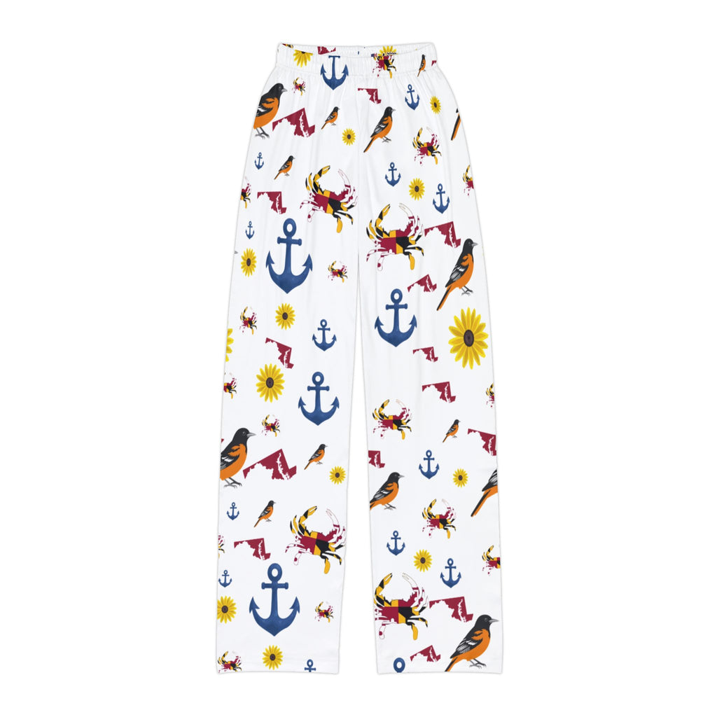 Maryland Element Lounge Pants - Nautical Birds & Sunflower All-Over Print
