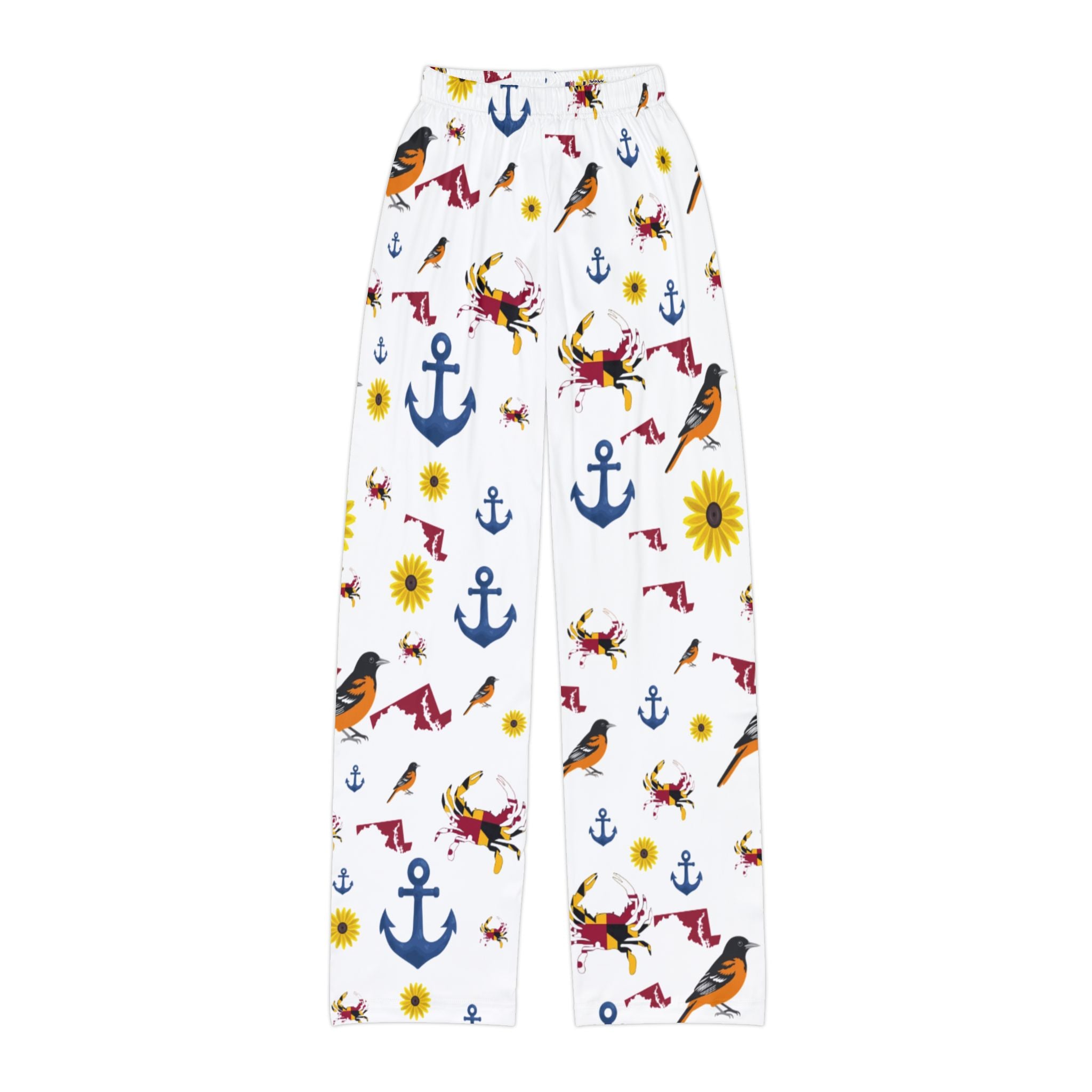 Maryland Element Lounge Pants - Nautical Birds & Sunflower All-Over Print