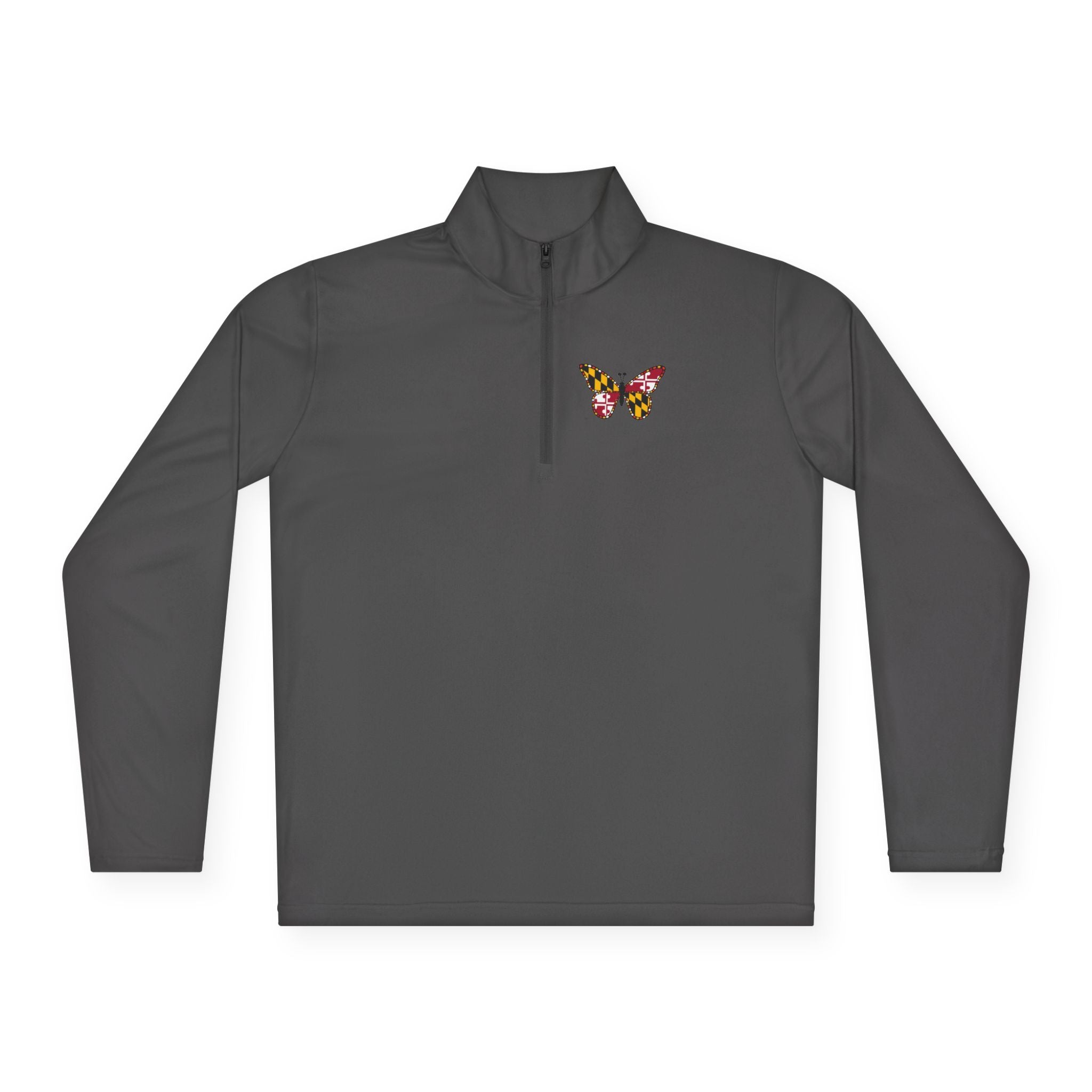 Maryland Flag Butterfly Quarter Zip (active)