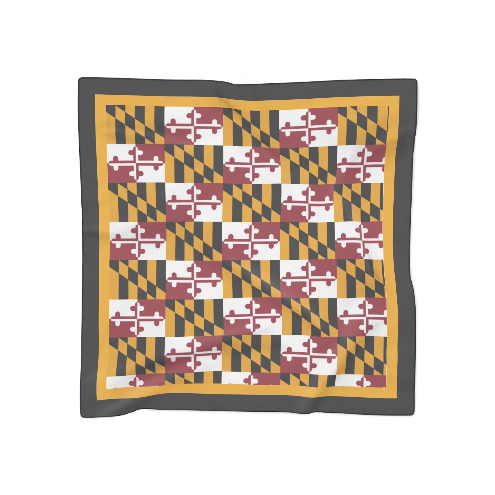 Maryland Flag Pattern Scarf
